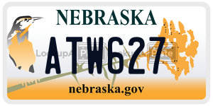 ATW627  license plate in NE