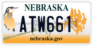 ATW661 license plate in Nebraska