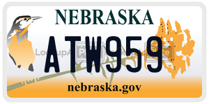 ATW959  license plate in NE