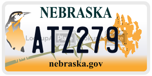 ATZ279  license plate in NE
