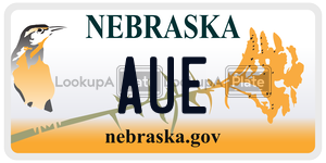 AUE  license plate in NE