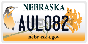 AUL082  license plate in NE