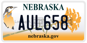 AUL658  license plate in NE