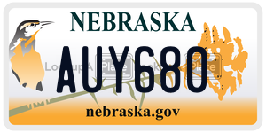 AUY680  license plate in NE