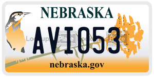 AVI053  license plate in NE