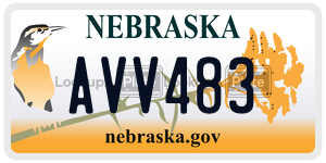 AVV483  license plate in NE