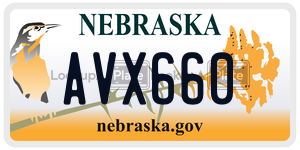 AVX660 license plate in Nebraska