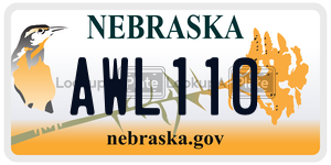 AWL110  license plate in NE