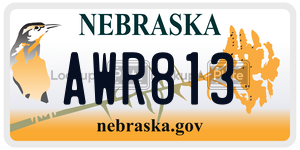 AWR813  license plate in NE