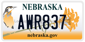AWR837  license plate in NE