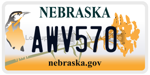 AWV570  license plate in NE