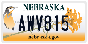 AWV815  license plate in NE
