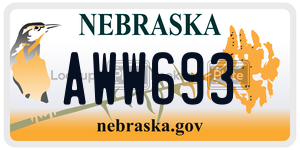 AWW693  license plate in NE