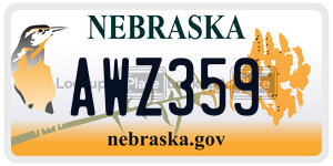 AWZ359  license plate in NE