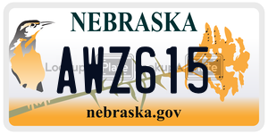 AWZ615  license plate in NE