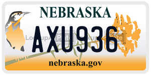 AXU936  license plate in NE