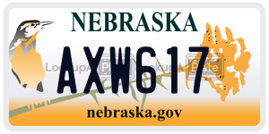 AXW617  license plate in NE