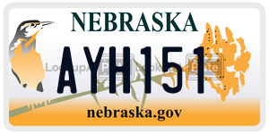 AYH151  license plate in NE
