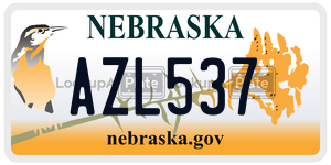 AZL537  license plate in NE