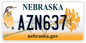 AZN637  license plate in NE