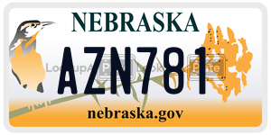 AZN781  license plate in NE
