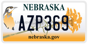 AZP369  license plate in NE