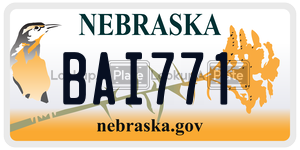 BAI771  license plate in NE