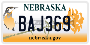 BAJ369  license plate in NE