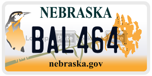 BAL464  license plate in NE