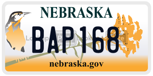 BAP168  license plate in NE