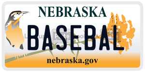 BASEBAL  license plate in NE