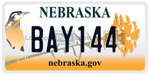 BAY144  license plate in NE