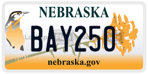 BAY250  license plate in NE