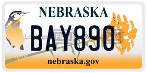BAY890  license plate in NE