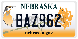 BAZ962  license plate in NE