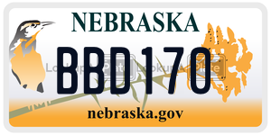 BBD170  license plate in NE