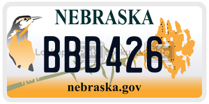BBD426  license plate in NE