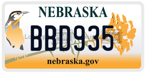 BBD935  license plate in NE