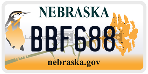 BBF688  license plate in NE