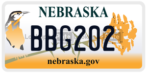 BBG202  license plate in NE