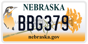 BBG379  license plate in NE