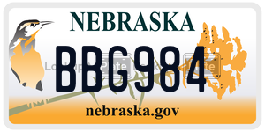 BBG984  license plate in NE
