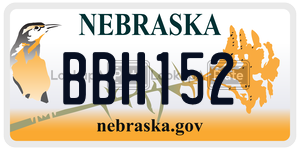 BBH152  license plate in NE