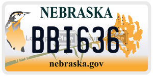 BBI636  license plate in NE