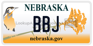 BBJ  license plate in NE