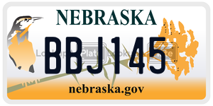 BBJ145  license plate in NE