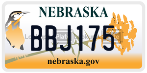 BBJ175  license plate in NE
