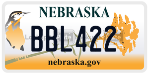 BBL422  license plate in NE