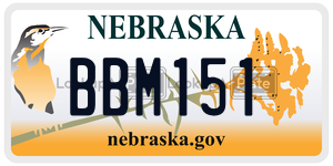 BBM151  license plate in NE