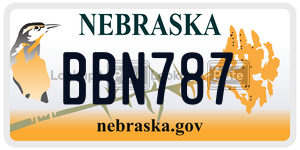 BBN787  license plate in NE